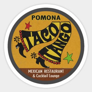 Vintage Mexican Taco Restaurant Sticker